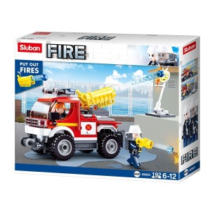 Cubic - Caminhão De Bombeiros 192 Peças-BR2306-478