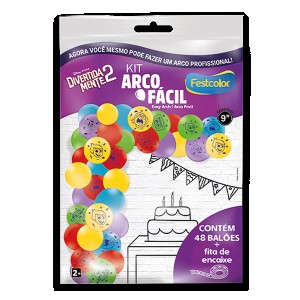 Kit Arco Facil De Baloes Divertidamente 03x01-112607