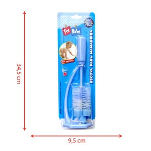 Escova para mamadeira azul com suporte-7825-46914