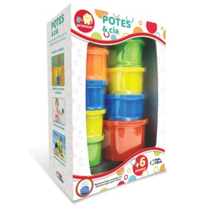 Brinquedo Em Plástico Interativo De Encaixe De Potinhos-10841-47280