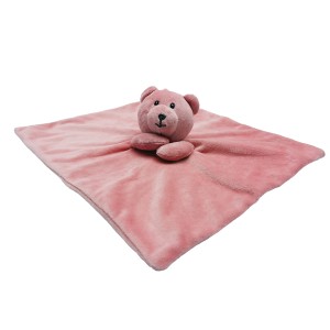 Naninha de poliéster de ursinho rosa-14626-76382