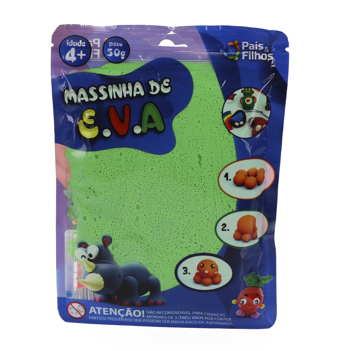 Kit de massinhas de modelar e.v.a cores sortidas-6993-14443