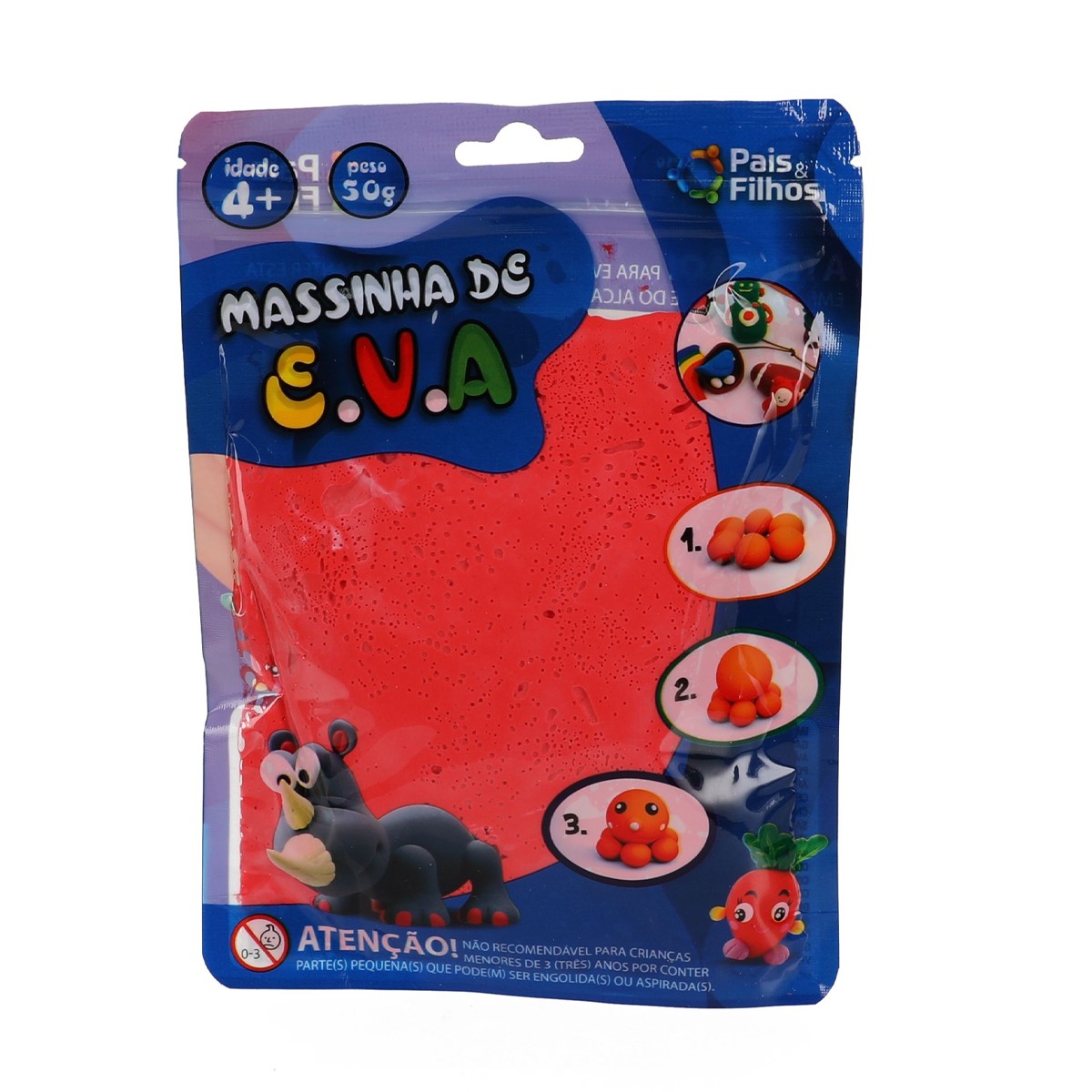 Kit de massinhas de modelar e.v.a cores sortidas-6993-54477