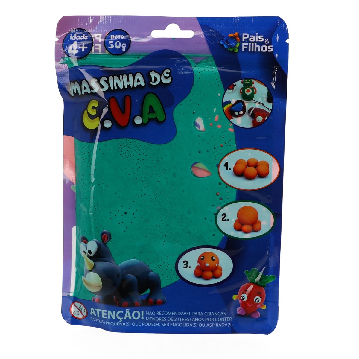 Kit de massinhas de modelar e.v.a cores sortidas-6993-64851