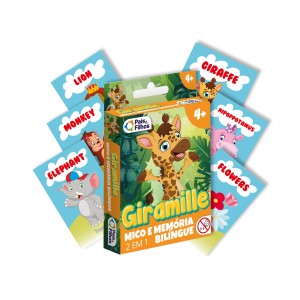 Jogo do mico e da memória da girafa giramille-10786-61425