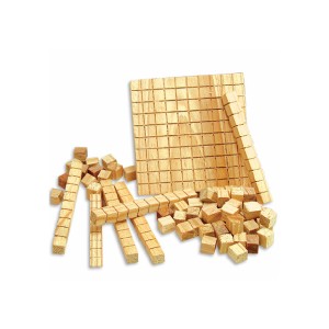 Jogo educativo material dourado 111 peças em madeira-2922-43882
