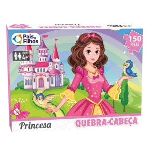 Quebra cabeça infantil de princesas com 150 peças-2863-81841