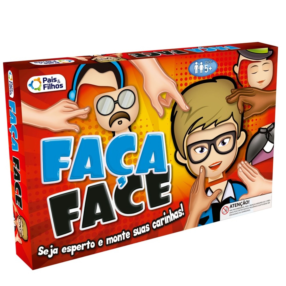 Jogo faça face com 20 faces de 3 peças cada-7303-64631