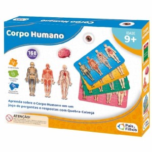 Jogo Educativo Corpo Humano Com 4 Quebras Cabeças-2808-90644