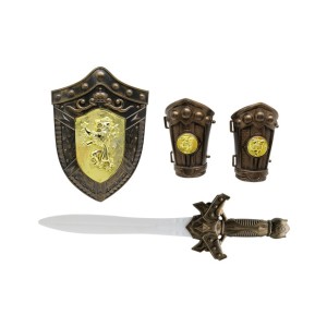 Kit brinquedo medieval com espada,escudo e braçadeira-17712-61573