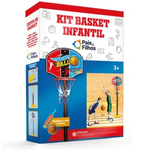 Kit Basquete Infantil Com Bombinha E Bola