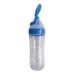 Alimentador de silicone com colher - azul-7762-18283