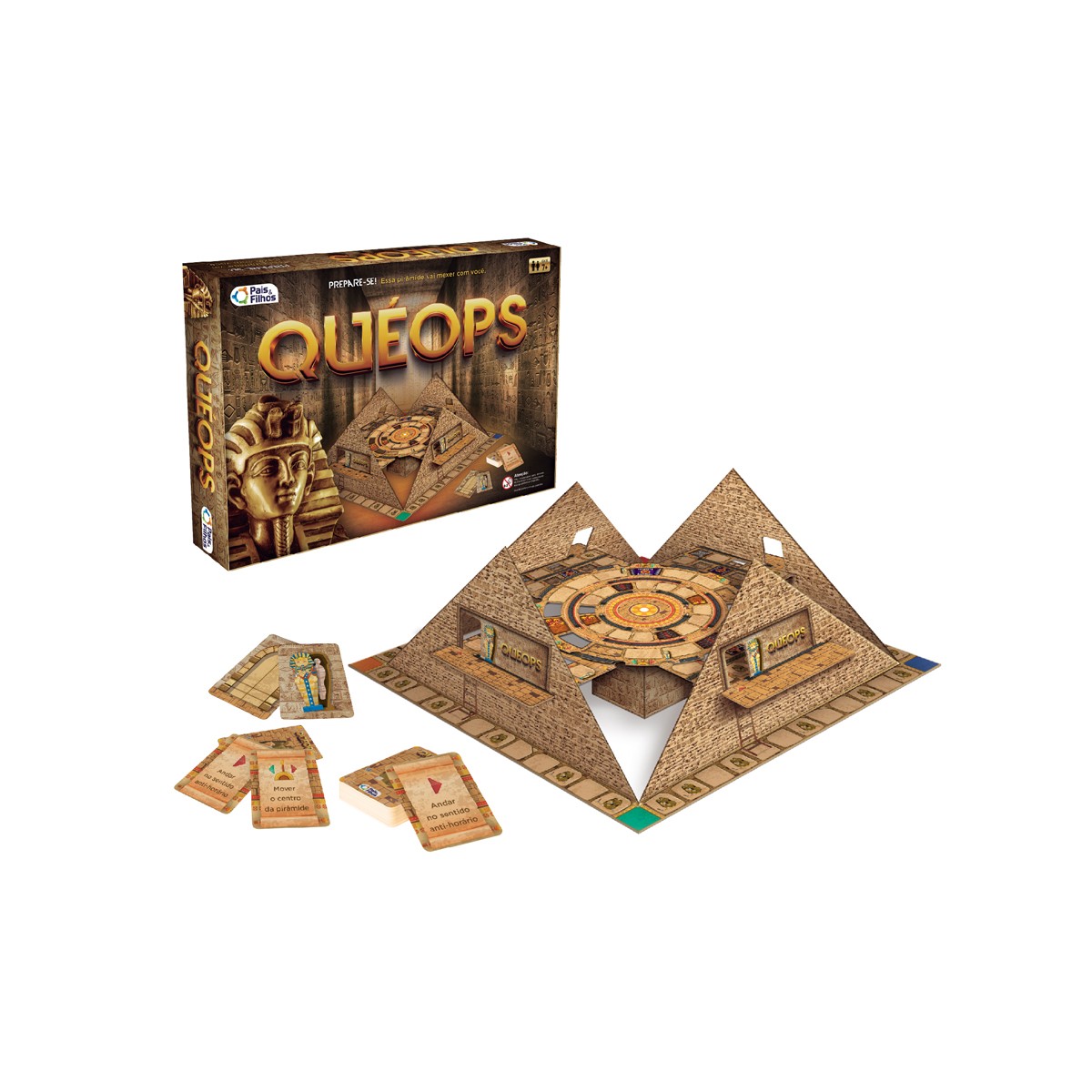 Jogo de tabuleiro enigma da piramide de quéops-790717-88143