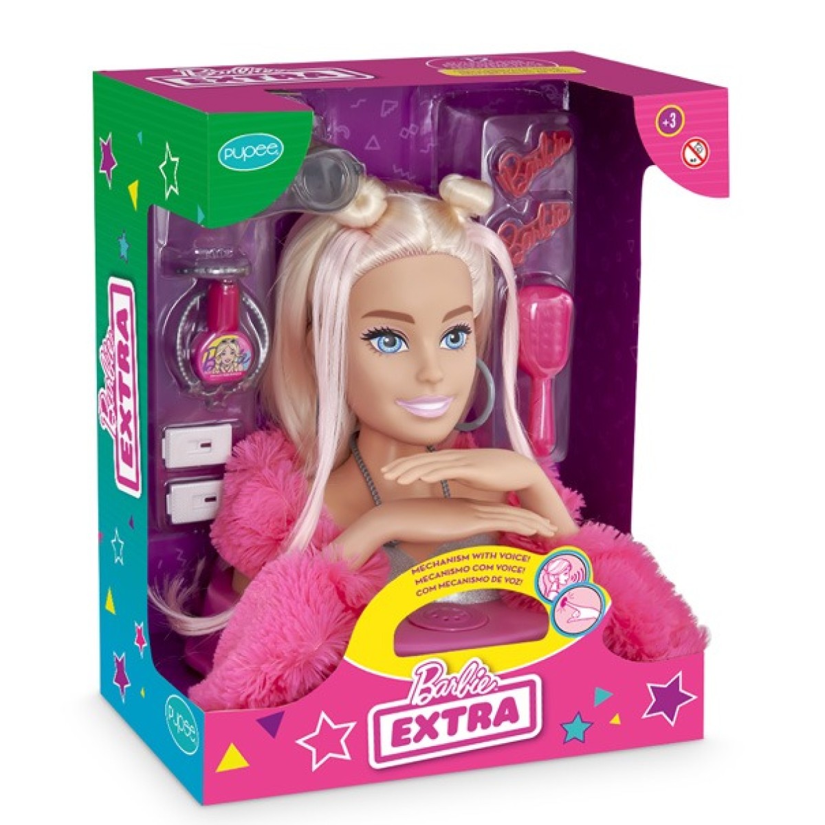Barbie edição extra fala 12 frases e tem acessórios de beleza-1290-32355