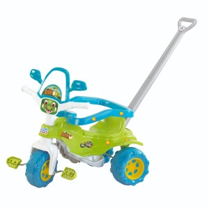 Velotrol dino verde com som, aro de proteção e haste removível-2802-70209