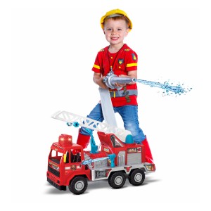 Caminhão de bombeiro com luzes, sons e bomba d'água-5044-21219