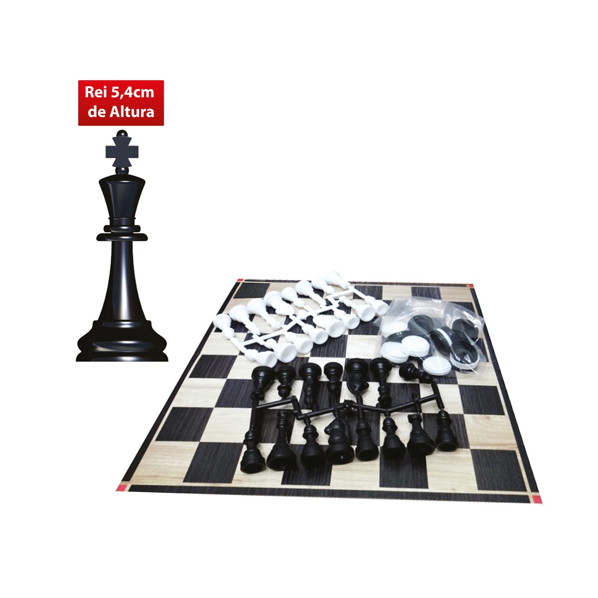 Jogo de tabuleiro xadrez e dama-2811-64146