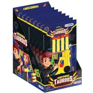 Cartela Lança Dardos Tauroos Display Com 8 Unidades-27070067-72471