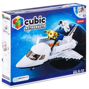 Blocos Astronautas Onibus Espacial 231pc - Br1034-BR1034-64383