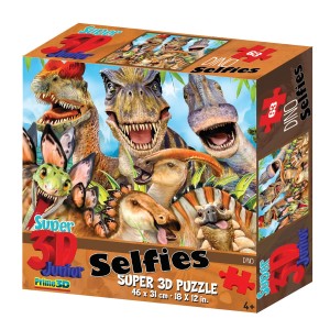 Quebra-cabeca 3d Dino Selfie 100 Pecas - Br1053-BR1053-14246