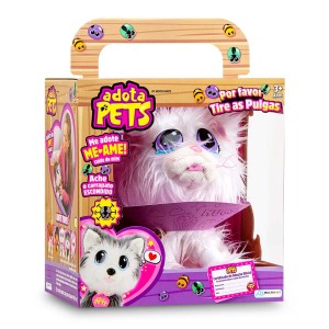 Gato De Pelúcia Snow Adotapets Com Acessórios 23cm