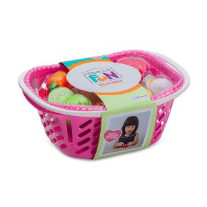 Kit Cesta Legumes Creative Fun Com 6 Legumes Com Velcro