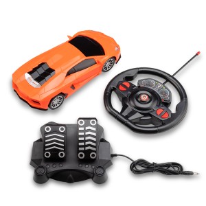 Carro De Corrida Laranja Nitro De Controle Com Volante E Pedal-BR1144-96819