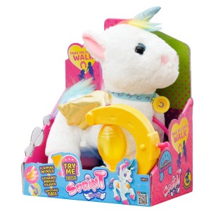 Unicórnio De Pelúcia Walkingpetz Interativo Com Acessório 25cm-BR1196-86296