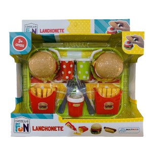 Kit Comidinha Lanchonete Creative Fun Com 10 Peças