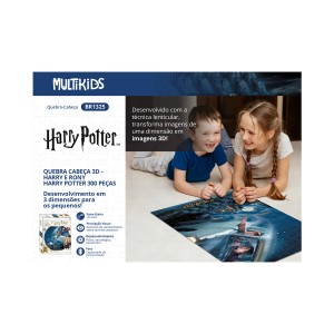 Quebra-cabeca 3d Harry E Rony Harry Potter 300pcs - Br1325-BR1325-64794