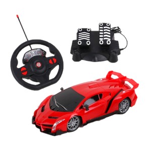 Carro De Corrida Vermelho Raptor De Controle Com Volante E Pedal-BR1336-68352