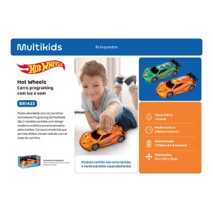 Hot Wheels Carro Programing Com Luz E So - Br1433-BR1433-84784