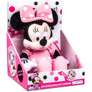 Boneco Pelúcia Envergonhado Minnie 33cm Com Som