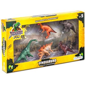 Conjunto Com 6 Dinossauros Sortidos