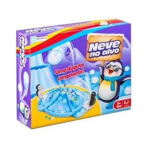 Jogo Pinguim Neve No Alvo Com 12 Bolas De Neve