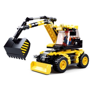 Cubic Construcao Escavadeira 2 Em 1 - 196pcs - Br1492-BR1492-16863