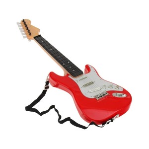 Guitarra Rock’n Roll Vermelha Com Luzes E Sons-BR1531-99001