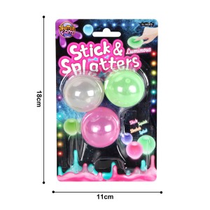 Brinquedo Bolas Adesivas Grudi Balls Neon Com 3 Unidades-BR1550-50279