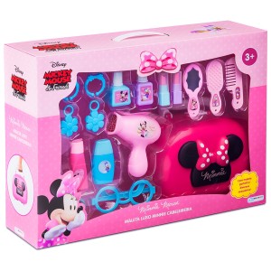 Maleta Luxo Cabeleireira Minnie Mouse Com Acessórios