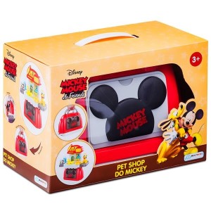 Maleta 3 Em 1 Pet Shop Mickey Mouse