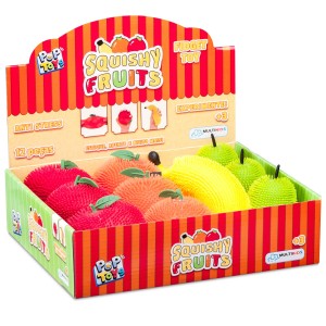 Brinquedo Squishy Frutas Display Com 12 Peças Sortidas