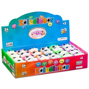 Brinquedo Squishy Zoiudinhos Display Com 24 Peças Sortidas