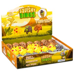 Brinquedo Squishy Dinossauros Display Com 24 Peças Sortidas