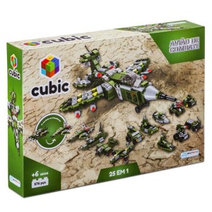 Cubic 25 Em 1 - Aviao De Combate 576 Pcs - Br1620-BR1620-46739