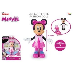 Minnie Fashion Doll Jet Set Com Acessori - Br1687-BR1687-56788