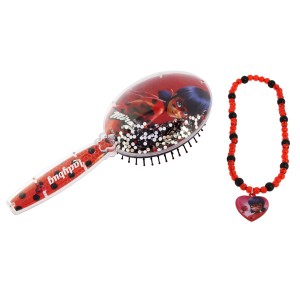 Miraculous Ladybug Escova E Colar - Br1762-BR1762-65964