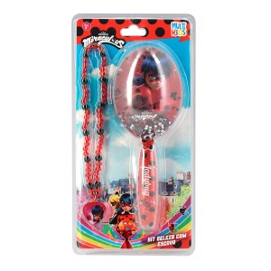 Miraculous Ladybug Escova E Colar - Br1762-BR1762-87959