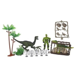 Jurassic Fun Base De Captura Militar 15p - Br1780-BR1780-31979