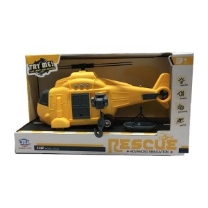 Helicóptero De Resgate Amarelo Play Machine Com Luz E Som