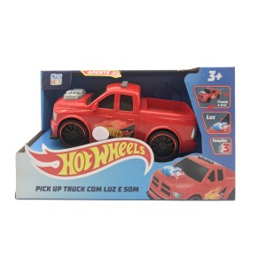 Carro Picape Hot Wheels Bombeiro Com Luz E Som-BR1820-79304